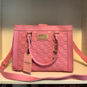 Pink Juicy Couture Miss Independent Box Tote Bag for Women (Stylish, Spacious Everyday Tote)