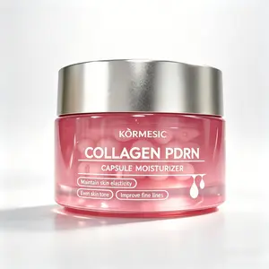 KORMESIC Collagen PDRN Capsule Face Moisturizer - Anti-Fine Line Hydrating & Firming Cream for Skin Elasticity Boost & Barrier Repair - Lightweight