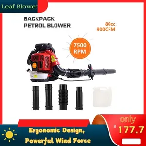 2-Stroke Engine snow blower power tools 900CFM Air Volume 2.3L Tank backpack Leaf Blower 80CC Gas Powered Backpack Snow Blower lawn equipment accessories