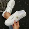 Women's fashionable flat casual shoes, casual and versatile slip-ons, Sneaker, Casual trendy trainers, comfortable and soft design, suitable for daily casual occasions, a must-have for gifts, Casual footwear