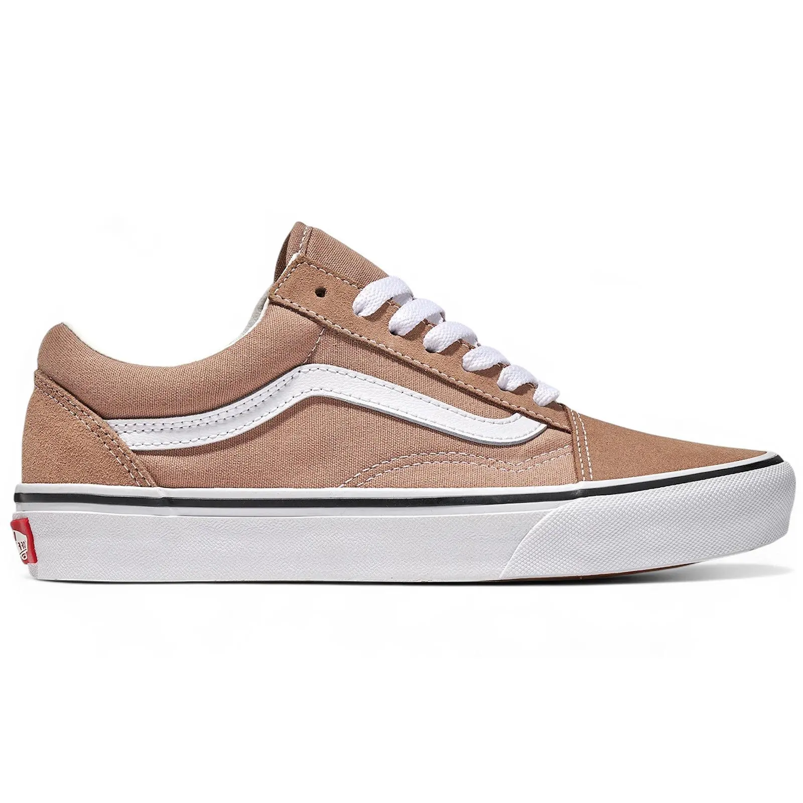 Vans Old Skool Warm Taupe Brown – Classic Low-Top Skate-Inspired Shoes, Timeless Casual Footwear, Warm Taupe Brown Colorway, Durable Canvas and Suede Upper, Comfortable Lace-Up Design, Signature Side Stripe, Rubber Waffle Outsole for Everyday Wear