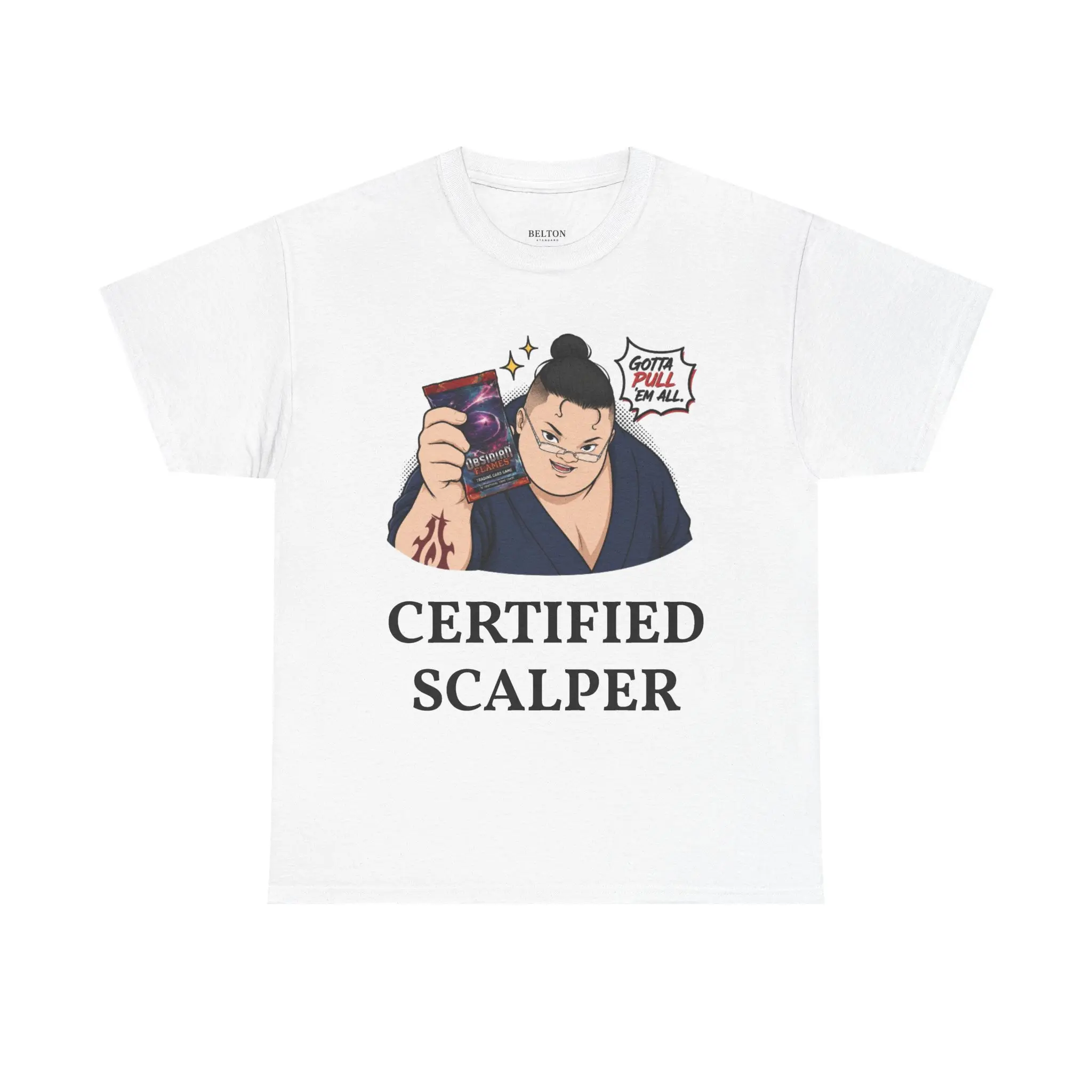 Certified Scalper T-Shirt | Anime Style Character, Trading Meme Tee