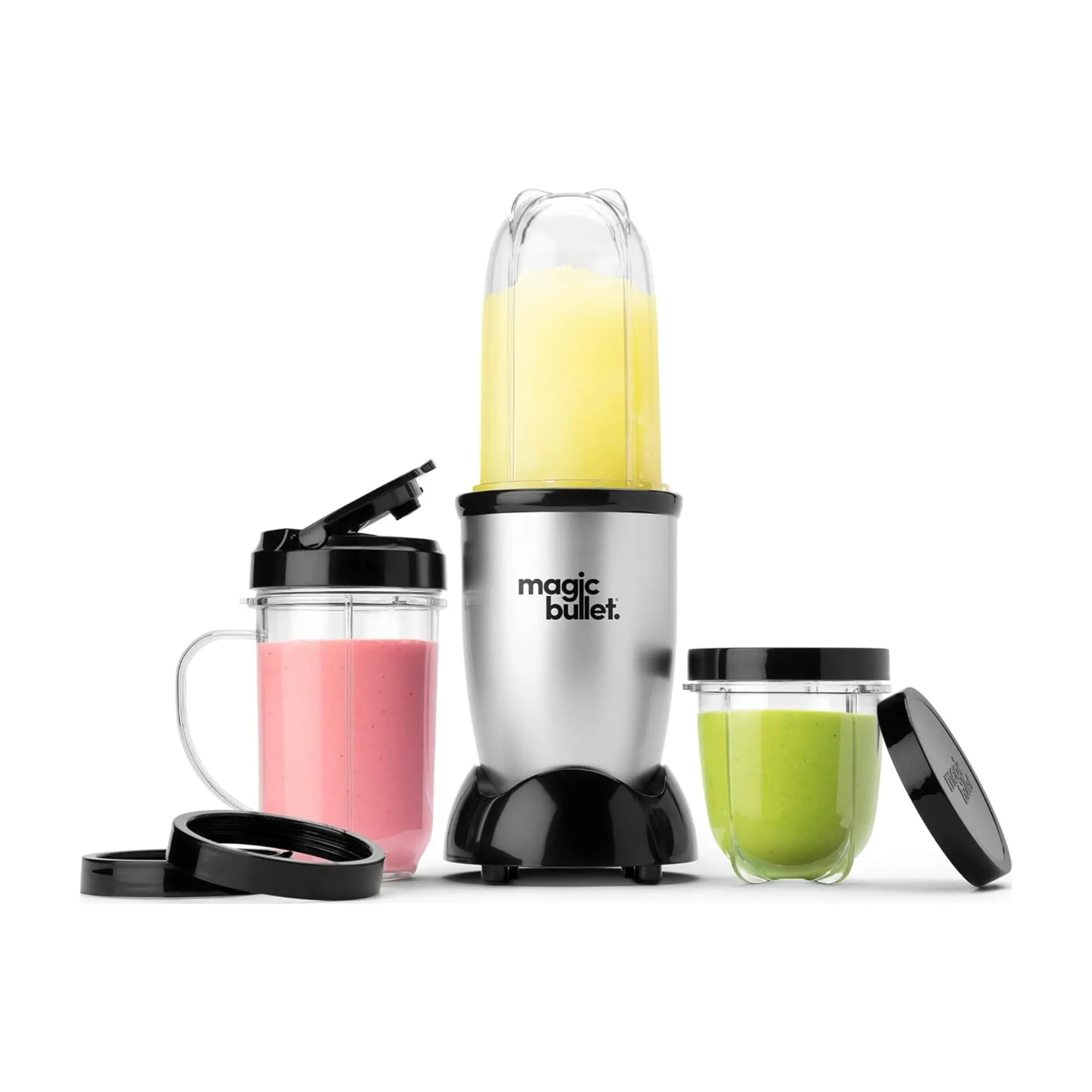 Magic Bullet Jug Blender - Small Silver 11-Piece Household Kitchen Appliance Set