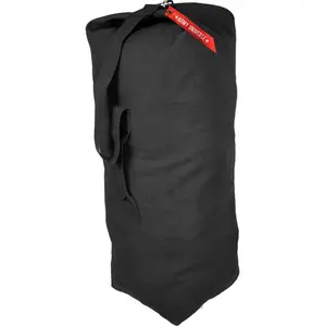 Top Load Heavyweight Cotton Canvas Tactical Military Duffle Bag Carryall Shoulder Storage Bulk Travel Bag