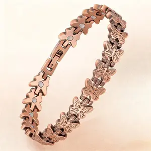 Copper Bracelets for Women,Pure Copper Magnetic Bracelet with 3500 Gauss Effective Magnets(gift)