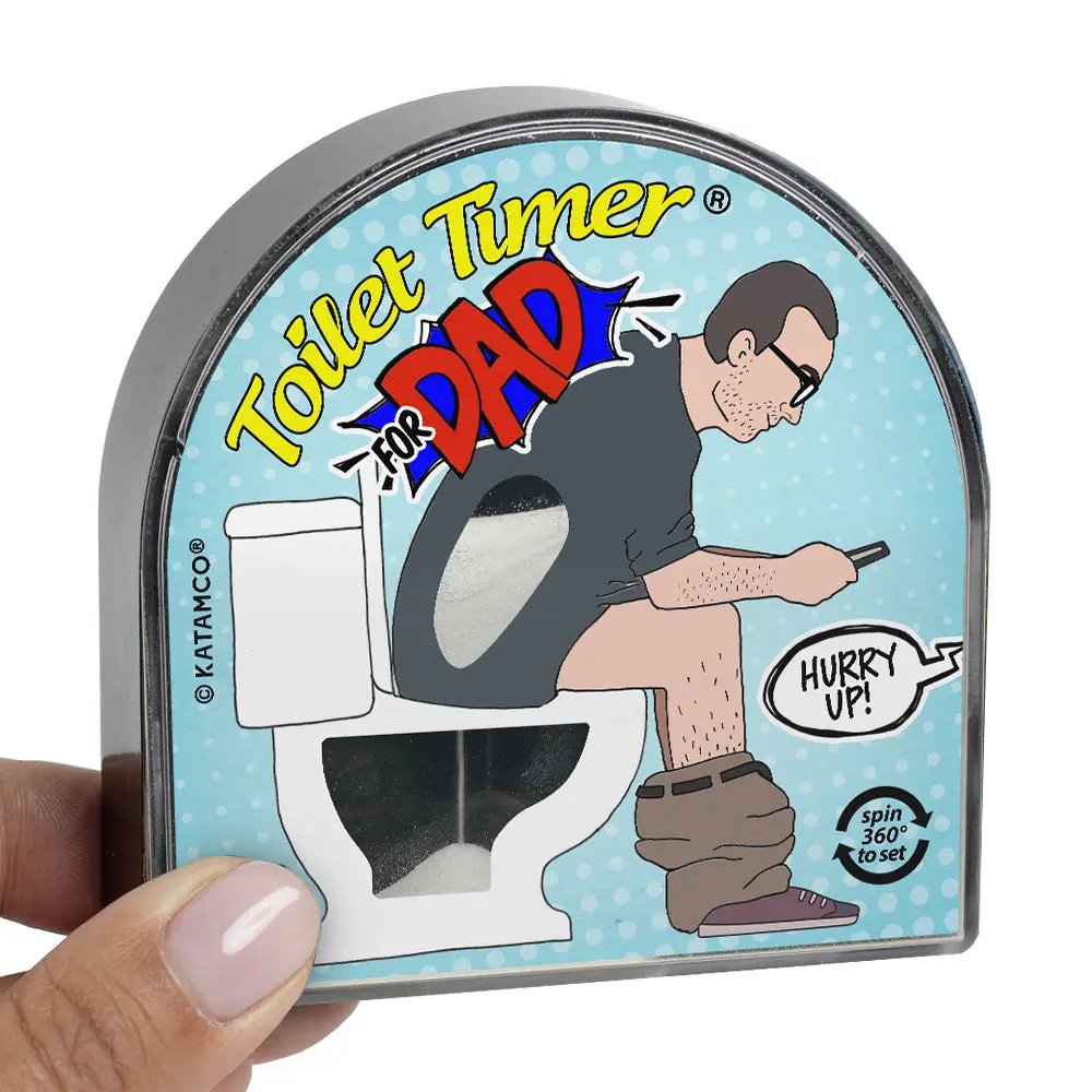 Katamco Toilet Timer for Dads - 5-Minute Sand Timer with Unicorn Magic and Gravity, Fun Design Kitchen Utensils