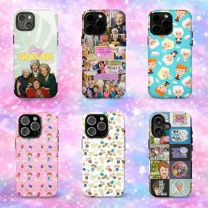 Stay Golden Inspired Phone Case, Cute Retro TV Aesthetic Cover for iPhone 17 Pro Max 16 15 14 13 12 11 & Samsung Galaxy S25 S24 S23 S22 Ultra, Lightweight Trendy Gift for Fans