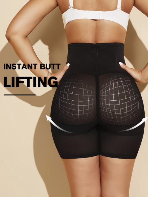 Women's Shaping Shorts Designed for Waist Support, Breathable Mesh Fabric Tummy Control Butt Lifting Shorts