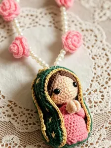 Handmade Virgin Mary Car Ornament, Virgin Mary Car Pendant, Car Blessing, Car Beads, Car Decoration, Car Hanging Decoration
