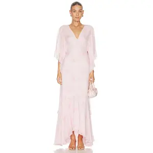 LoveShackFancy Brinley Dress in Cimarron Rose