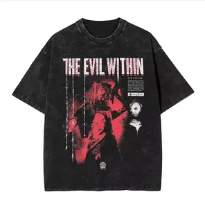 The Evil Within Graphic Tee, Horror Game The Keeper Design, Vintage Survival Horror Gamer Shirt, Mens Womenswear Top, Spooky Streetwear