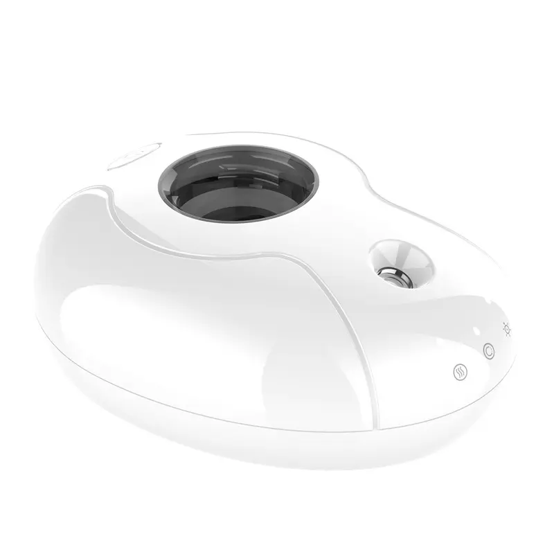 10x10cm Corded Ultrasonic Humidifier - Eco-Materials Compact, Lightweight, Silent Quiet Mode, Plug-In, Easy Start and Stop, Portable Mini Mineral Water Bottle Humidifier for Office/Home, Bedroom