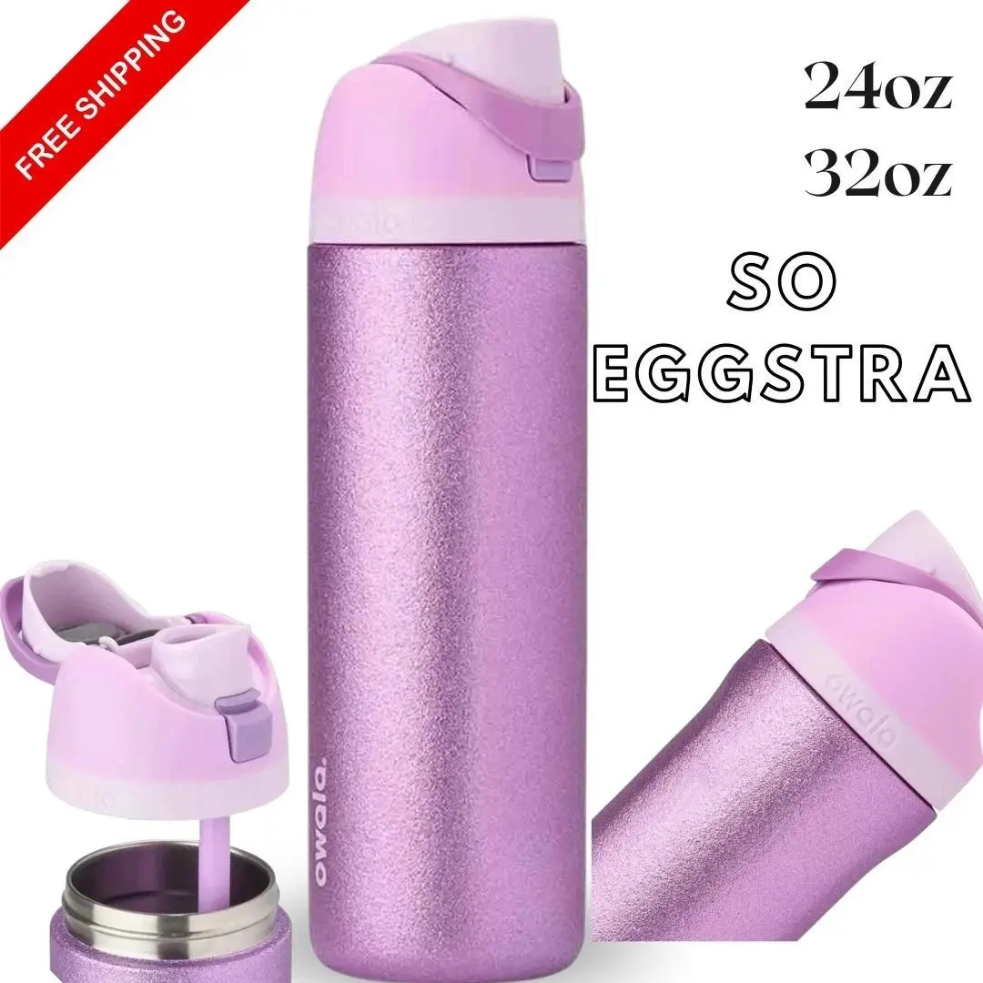 Owala Freesip 24/32oz So Eggstra Limited Purple UO Exclusive Cup Gift Bottle NEW
