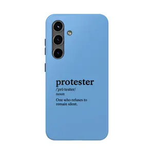 Protester Tough Phone Case - Durable Design for Activists, Gift for Students, Protester Pride, Statement Accessory, Everyday Use