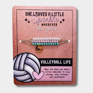 Volleyball Charm Bracelet