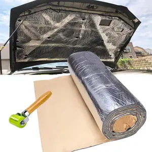 80x40in Car Heat Sound Deadening Insulation Mat,Sound Deadening Mat for Cars, Automobile Sound Deadening & Heat Insulation Material for Auto Hood Engine Roof Door and Trunk, Aluminum Foil Finish
