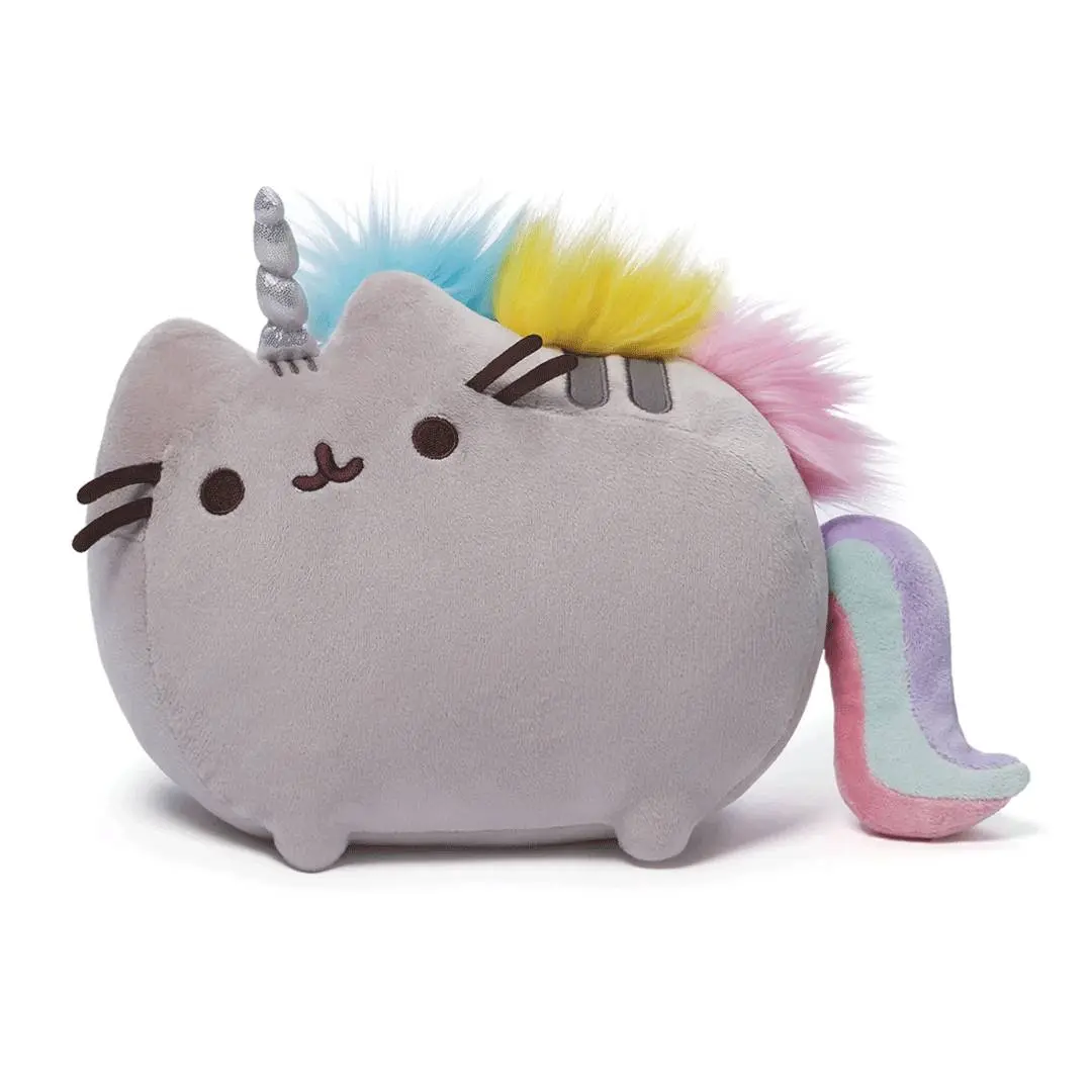 GUND Rainbow Pusheenicorn 13" Long Soft Stuffed Toy, Rainbow Mane, Polyester Material, Hand Washable Collectibles Plushie, Cuddling