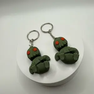 Zou3D 3D Printed Cthulhu Baby Keychains Articulated Spider Fidget Toy for Halloween Spooky Season Decorations