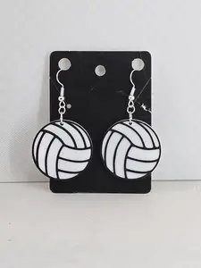 Volleyball Earrings Dangle or Stud! 3D Printed Earrings