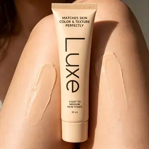 Luxe Color Changing Foundation for Women – Instantly Adapts to Your Skin Tone – Buildable Light-to-Medium, Medium Dark-to-Dark, Coverage – 12-Hour Wear – Natural Dewy Finish