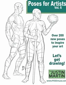 Poses for Artists Volume 6: An essential reference for figure drawing and the human form. (Inspiring Art and Artists) Paperback – August 28, 2021