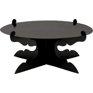 12 inch  Tier Cardboard Cake Stand,Black Cupcake Stand for Birthday Wedding DIY Dessert Decoration