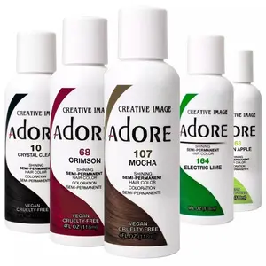 Adore Semi-Permanent Hair Color Vibrant Conditioning Dye 4 oz Vegan Cruelty-Free Temporary Hair Color Solution
