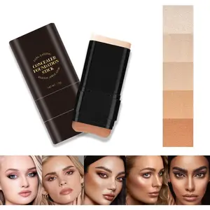7-color Dual - Ended Eraser Foundation Stick -Multi - Use Concealer & Highlighter for Acne Marks , Nose Contour Flawless Makeup Finish - Versatile Cosmetic Tool , daily gift