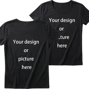 S-6XL Design Your Own Custom T-Shirt - Personalized Photo & Text Short Sleeve Tee, Soft Breathable Unisex Casual Shirt, Machine Washable Unique Gift for Valentine's Day & Anniversaries
