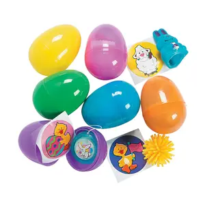 2 1/4” Toy-Filled Plastic Easter Eggs - 24 Pc.