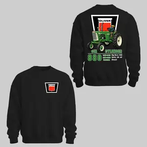 Olv 880 Tractor Sweatshirt T-Shirt Farm Machinery Graphic Sweatshirt T-Shirt Hoodie Farmers X-mas Gift