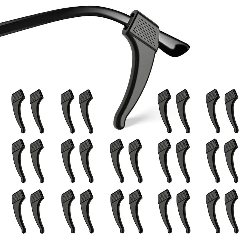 5Pairs Anti-Slip Eyeglass Ear Grips Hook Comfortable Silicone Elastic Eyeglasses Temple Tips Sleeve Retainer-For Eyewear Sunglasses Spectacles Glasses,Sports Eyeglasses 5Pairs