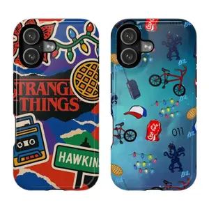 Stranger Things Phone Case Series - A retro lighting and upside-down world aesthetic phone case, compatible with iPhone 17/16/15/14/13/12/11 Pro Max/Plus and Samsung Galaxy S23FE/22/23/24/25.