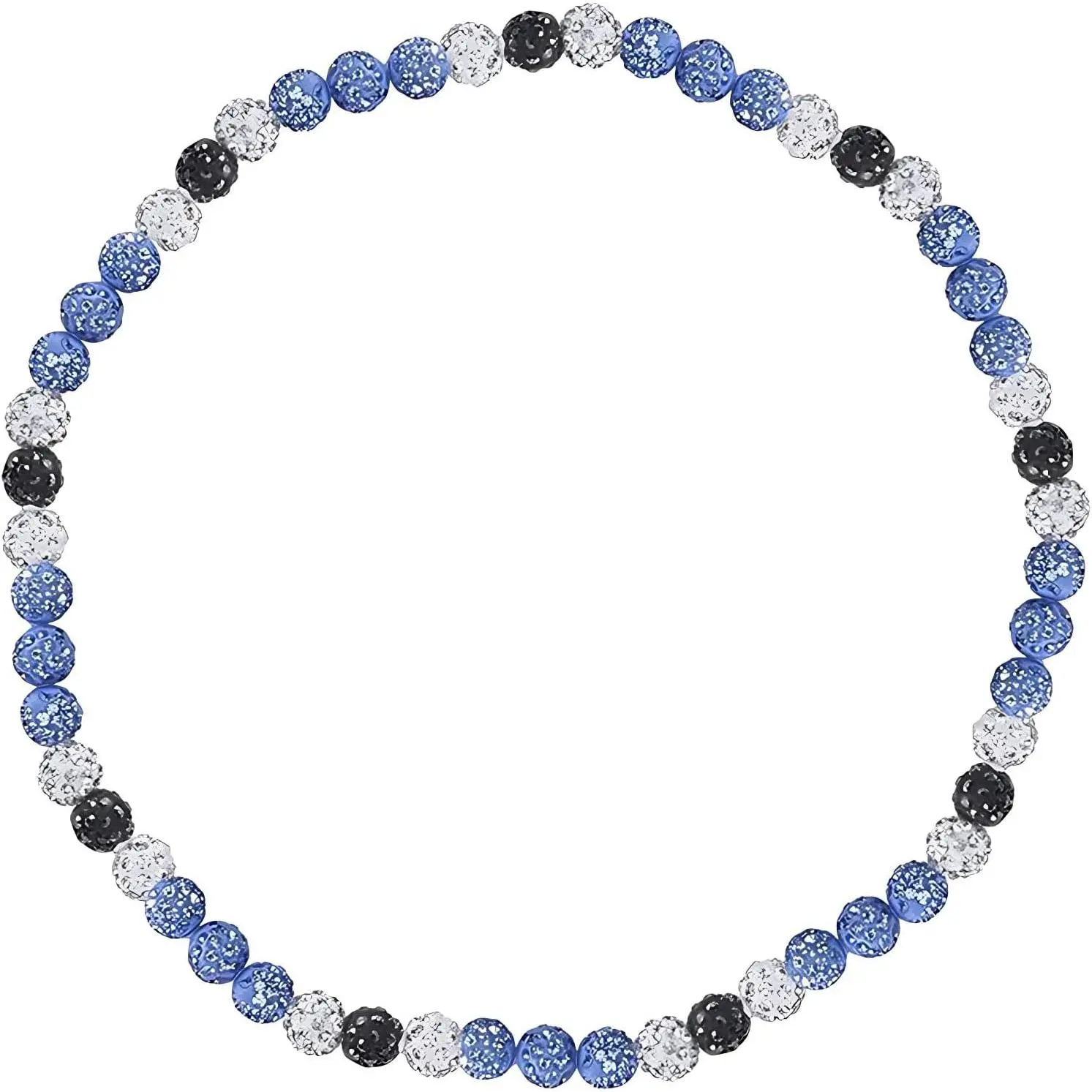 Baseball Beaded Necklace for Men Ice Collection Baseball Necklace Bling Rhinestone Beaded Necklace Discoball Baseball Dirp Accessories  Gifts for Women Baseball Team Lovers