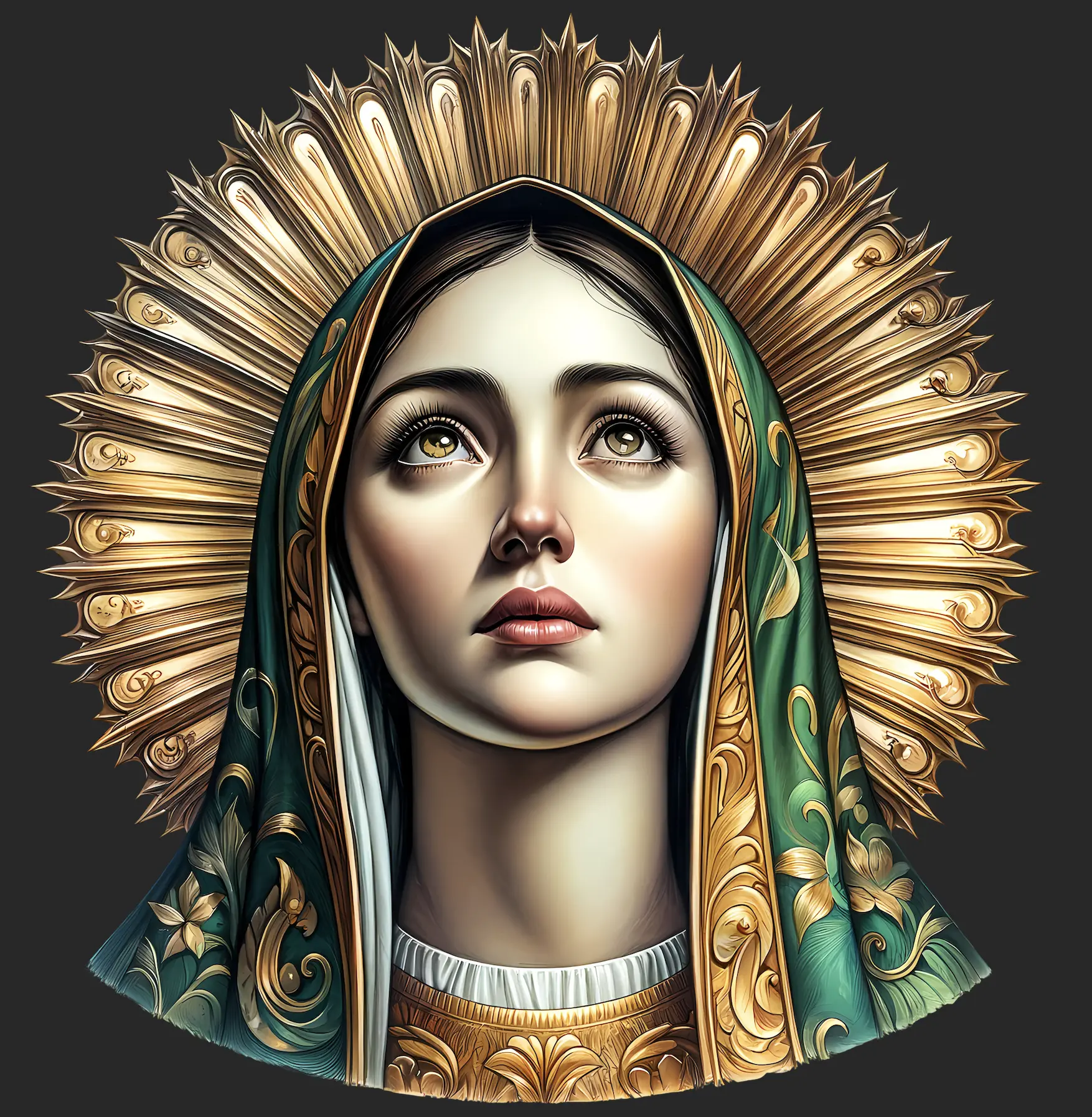 Premade Virgin Mary 2 Gangsheet | DTF transfers | Ready to press | Direct to film Transfer | Quick shipping| Premade gang sheet