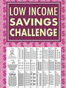 Low Income Savings Challenge Book: Simple Money Savings Challenges Tracker for Women, Easy Way to Save Money $100, $150, $200, $250, $300, $400, $500, $1000, $1500, $3000, $5000, $10000…  Paperback – January 12, 2023