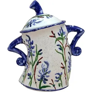 Ceramic Canister with Attitude,Cute Ceramic Jar with Airtight Seal Lid for Food Storage,Colorful Decorative Kitchen Container for Coffee Beans,Tea,Sugar,Salts,Spice and More