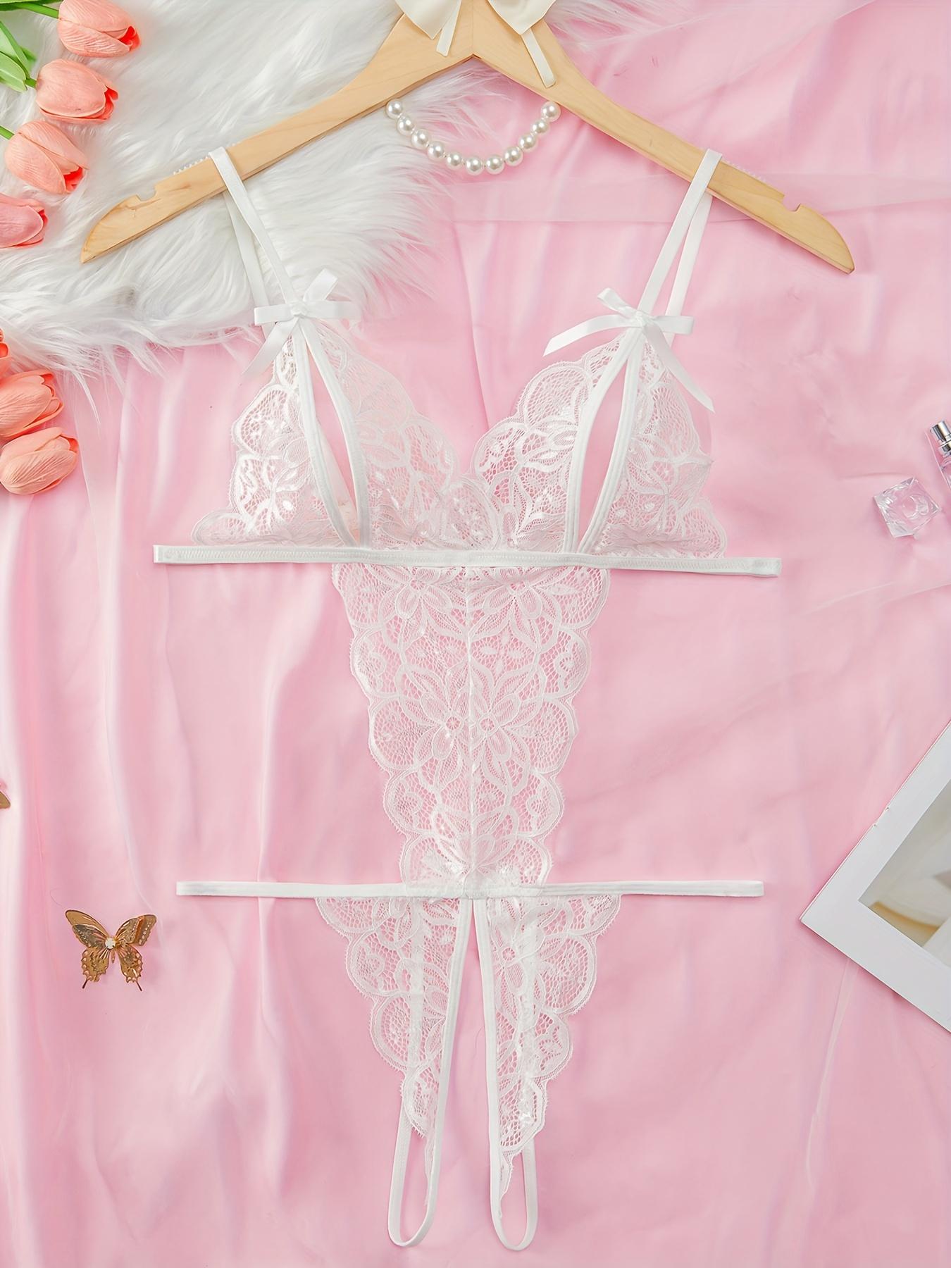 Underwear Women's Sense Sleeping Clothes Convenient Temptation Open Crotch Uniform