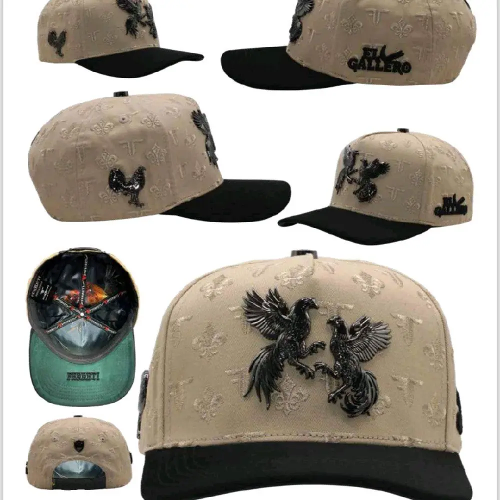 Premium Baseball Cap Hat Roosters - Gorra Primera Calidad Doble Gallo
