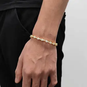 6.5mm Tennis Chain Bracelets and necklaces - Non Tarnish Stainless Steel - Waterproof Hypoallergenic Zirconia Jewelry - Durable Spring Clasp Design