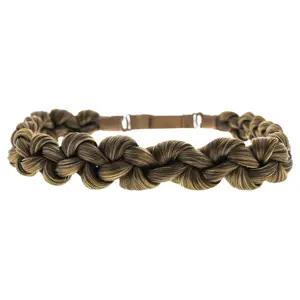 212 MAIN Women's Thick Braided Headband - Elastic Band, Slip-On Easy Application for Any Hairstyle - Model I0085878, Color R1416T Buttered Toast