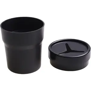Change Holder with Lid Automotive Plastic Garbage Cans 250 mL (0.06 Gallon) Portable for  Pen 1 count