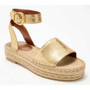 Vince Camuto Leather Espadrille Platform Sandal Darna