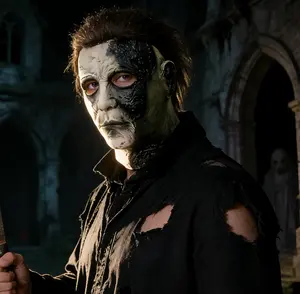 Michael Myers Masks Kids Latex Michael Myers Face Cosplay Mask With Hair For Halloween Kills Scary Costume Props Movies 1978 mini gifts festival unique