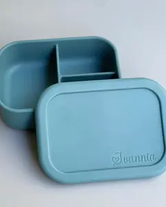 Please add the name to be personalized to the notes - Personalized Silicone Bento Box