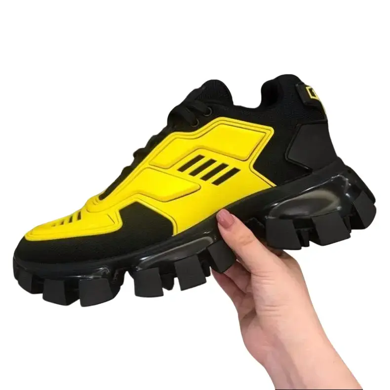 Men's And Women's designer classic runway shoes size 35-46 Couples' mesh surface robot chunky lofers fashion thick sole breathable height increasing shoes