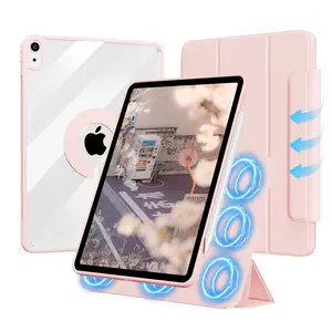 Case for iPad 11th（A16）2025/10th Gen 2022,iPad Air 11 inch (2026/2025/2024)/iPad Air 4/5th，iPad 9th/8th/7th Generation 10.2 inch ,Magnetic hard back，2-in-1 Slim Hard Back with Strong Magnet  Detachable Tablet