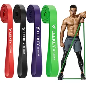 LEEKEY Resistance Bands Set – Heavy-Duty Pull-Up Assist &amp; Powerlifting Bands for Strength Training, Stretching, Mobility, Physical Therapy &amp; Home Gym Workouts