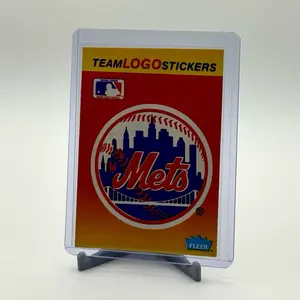 Fleer Team Logo Stickers - MLB Mets Edition Collectible Sticker Card