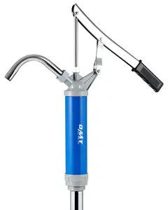 Lever Action Barrel Pump, Heavy Duty Barrel Hand Pump/Gallon Drum Pump with Telescoping Suction Tube Fits 5/15 to 55 Gallon Drums Transferring Heating Oil, Motor Oil, Transmission Fluid Tire Inflation Tool Tyre Inflator, Limited Time Deal